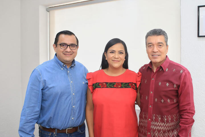 Rutilio Escandón se reúne con la secretaria de Bienestar del Gobierno de México, Ariadna Montiel