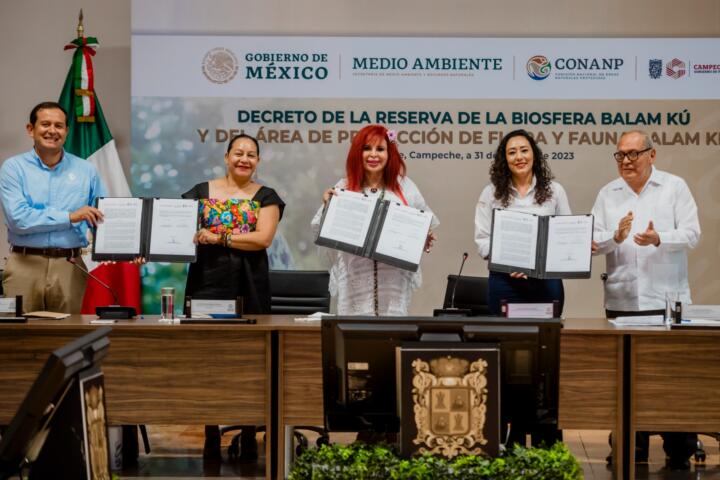 Firman decretos para proteger reserva natural Gran Calakmul en Campeche