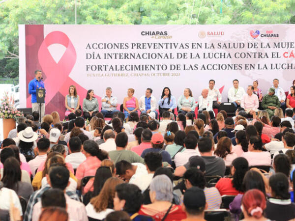 Rutilio Escandón promueve acciones preventivas en la salud de la mujer y contra el dengue, zika y chikungunya