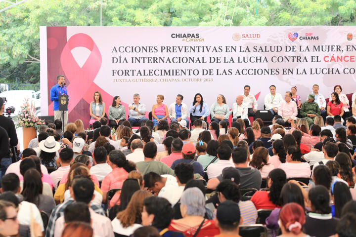 Rutilio Escandón promueve acciones preventivas en la salud de la mujer y contra el dengue, zika y chikungunya