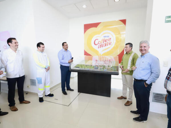 En Chiapa de Corzo, Rutilio Escandón y Fausto Costa inauguran expansión de la Fábrica Coffee Mate Chiapas