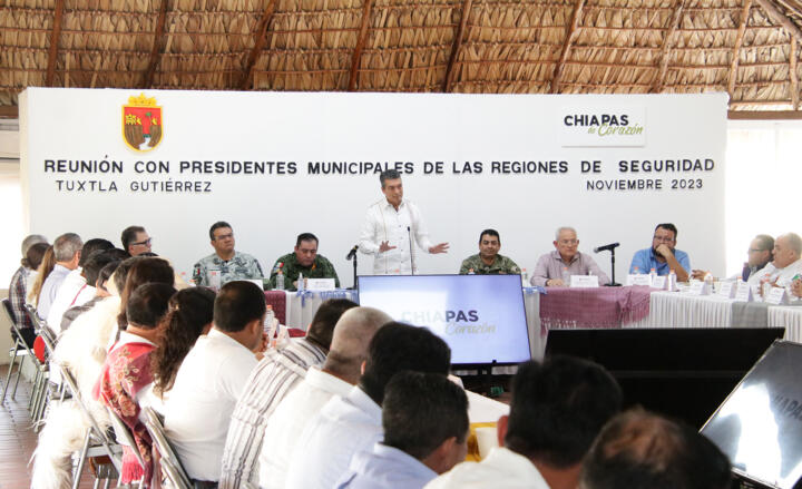 Convoca Rutilio Escandón a alcaldesas y alcaldes a no dejar de acudir a las Mesas Regionales de Seguridad