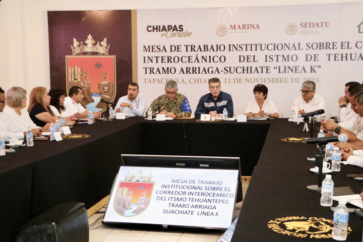 Participa Rutilio Escandón en Mesa de Trabajo sobre Línea K del Corredor Interoceánico del Istmo de Tehuantepec

