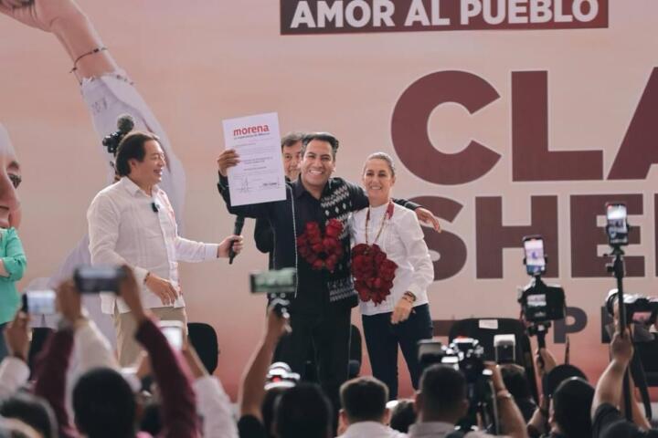 Claudia Sheinbaum convoca a más 30 mil personas en su gira de dos días por Chiapas