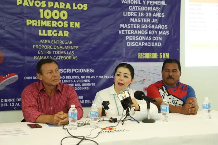 Mil personas podrán ganar un pavo en la próxima carrera del Ayuntamiento de Tuxtla