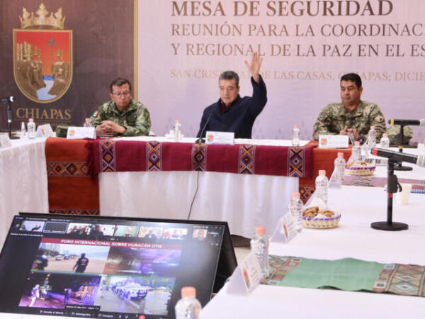 Rutilio Escandón participa en sesiones de los consejos nacionales de Seguridad y Protección Civil