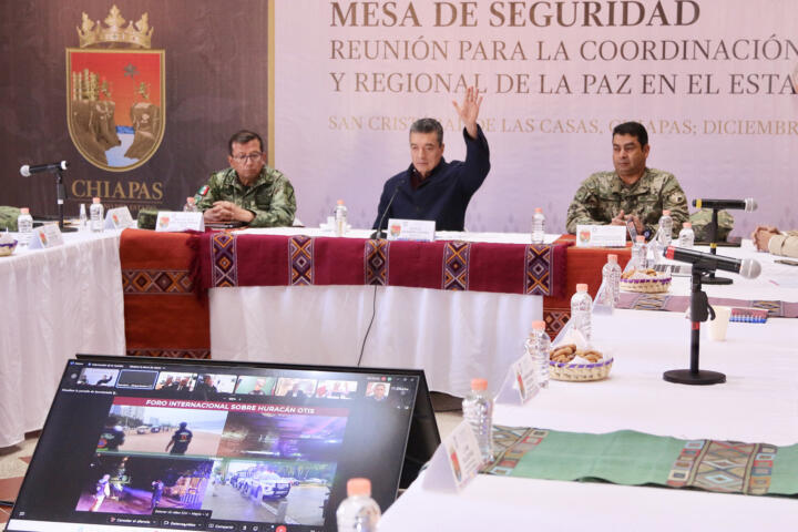 Rutilio Escandón participa en sesiones de los consejos nacionales de Seguridad y Protección Civil