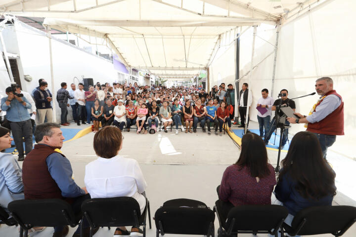 Inaugura Rutilio Escandón pavimentación y mejoramiento integral de andador en colonia San Cayetano