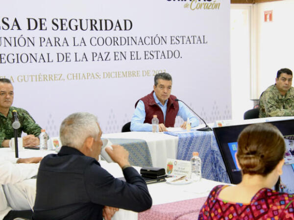 Destaca Rutilio Escandón 48 horas de saldo blanco en delitos de alto impacto en Chiapas