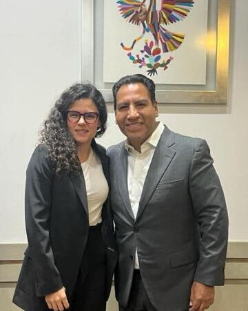 Luisa Alcalde reconoce el trabajo de Eduardo Ramírez al frente de la Jucopo