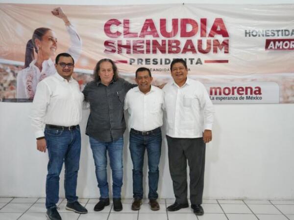 Encuentro en Chiapas entre el delegado de Claudia Sheinbaum y Expresidentes y fundadores de Morena