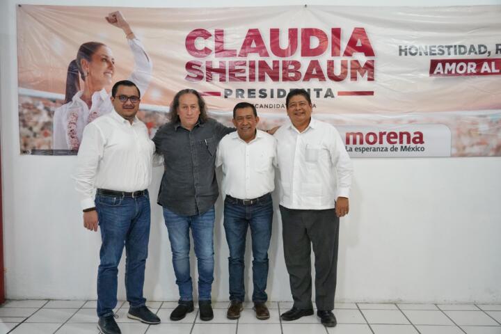 Encuentro en Chiapas entre el delegado de Claudia Sheinbaum y Expresidentes y fundadores de Morena