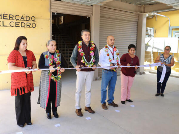 En Comitán, se moderniza el Mercado Público El Cedro; lo inaugura Rutilio Escandón