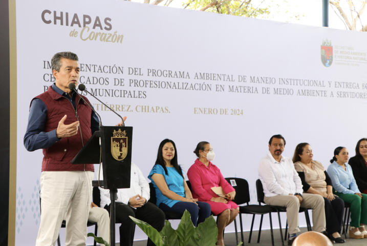 En Chiapas hacemos causa común para fortalecer el cuidado del ambiente: Rutilio Escandón