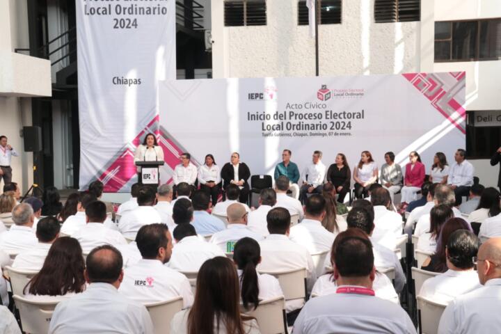 Arranca en Chiapas el Proceso Electoral Local Ordinario 2024