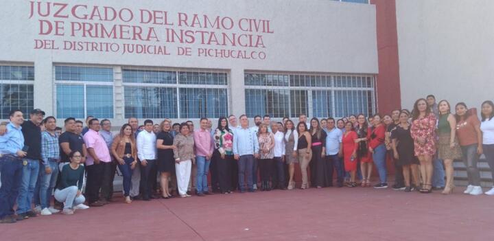 Realiza Guillermo Ramos gira de trabajo por Distritos Judiciales de Palenque y Pichucalco