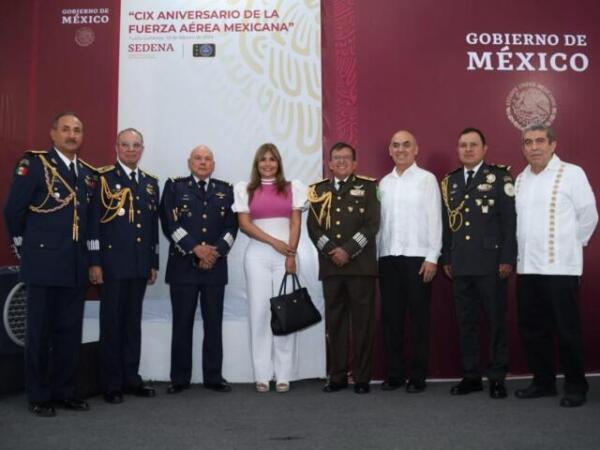 Asiste diputada Rocío Cervantes a conmemoración del Día de la Fuerza Aérea Mexicana