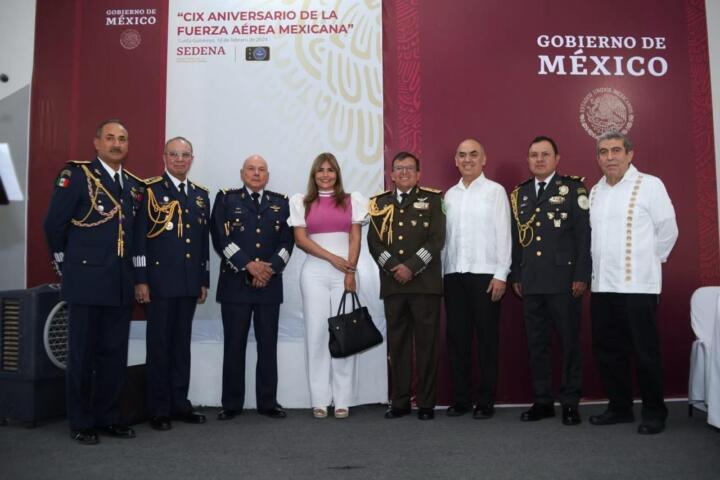Asiste diputada Rocío Cervantes a conmemoración del Día de la Fuerza Aérea Mexicana