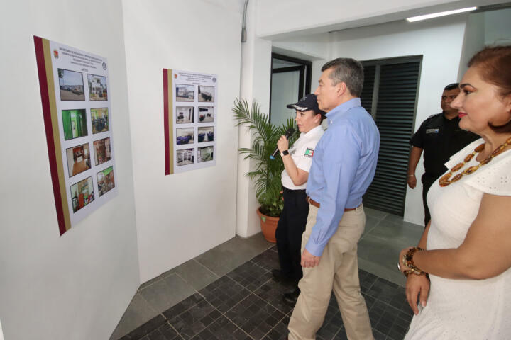 En Tapachula, inaugura Rutilio Escandón rehabilitación de la Delegación de Seguridad Turística y Vial