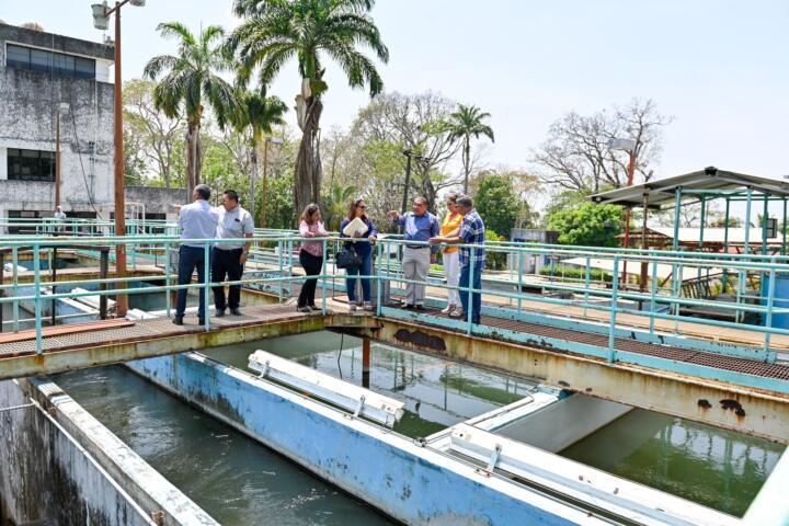Ayuntamiento de Tapachula realiza recorrido en instalaciones de la planta potabilizadora