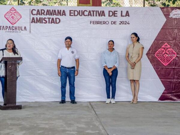 Ayuntamiento pone en marcha Caravana Educativa de la Amistad en escuela Juan Escutia