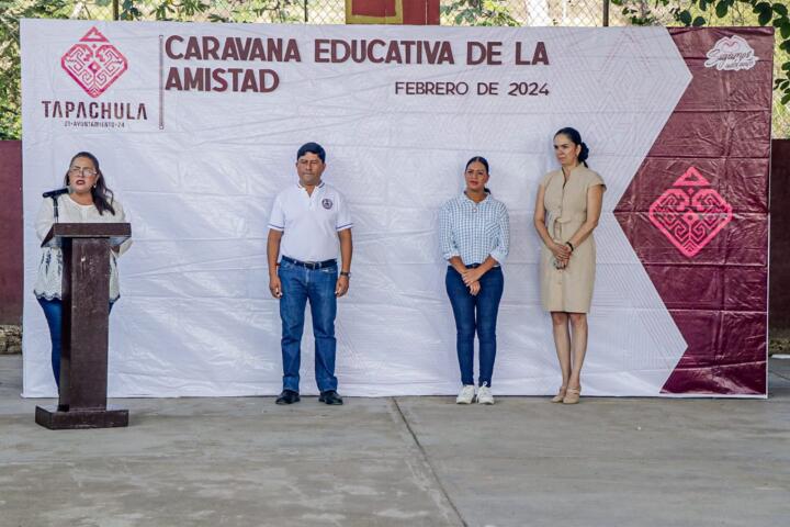 Ayuntamiento pone en marcha Caravana Educativa de la Amistad en escuela Juan Escutia