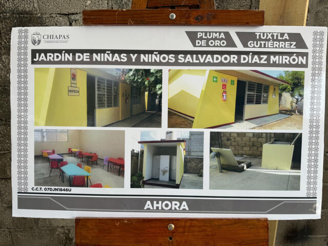 Fortalecen infraestructura del Jardín de Niñas y Niños “Salvador Díaz Mirón”, de TGZ