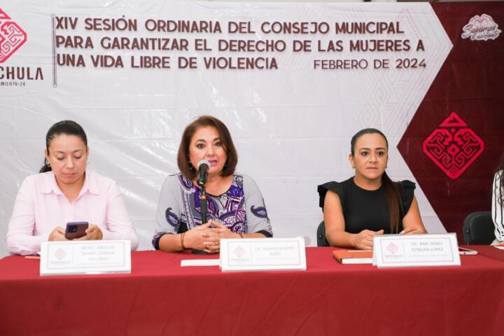Ayuntamiento realiza sesión para garantizar una vida libre de violencia para las mujeres