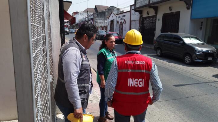 Capacita Protección Civil de Tapachula, a personal de INEGI para prevenir riesgos