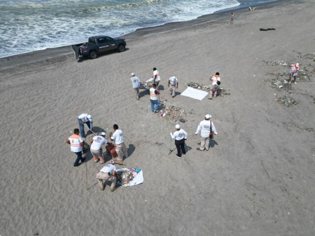 PC Tapachula realiza limpieza de playas