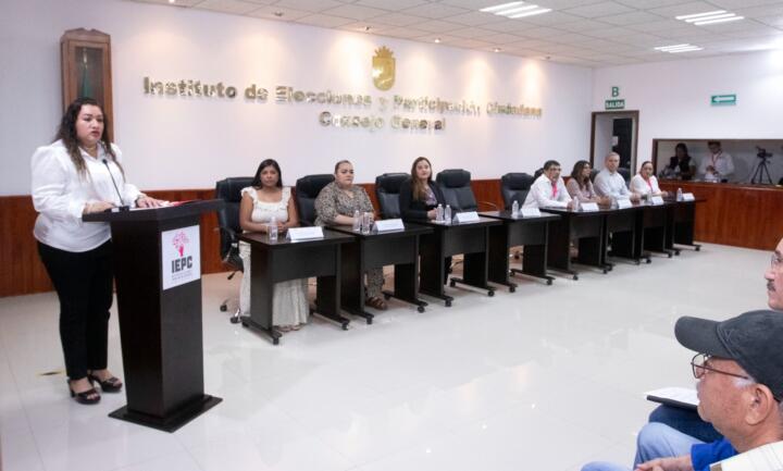 Recibe IEPC solicitud de registro de candidata a la gubernatura por la coalición “Fuerza y Corazón por Chiapas”
