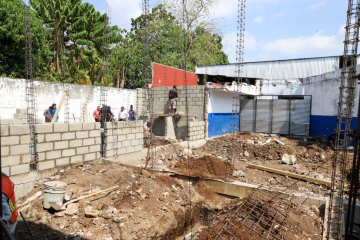 Supervisan avance de obra en seguridad pública municipal de Tapachula