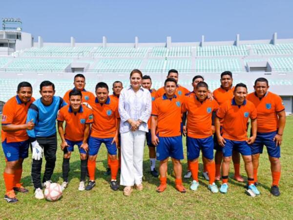 Inició el Torneo Cuadrangular Amistoso de Fútbol de Corporaciones de Seguridad Región Soconusco
