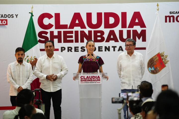 Claudia Sheinbaum apuesta al desarrollo de la frontera sur de Chiapas a través de la industrialización y la atención a migrantes