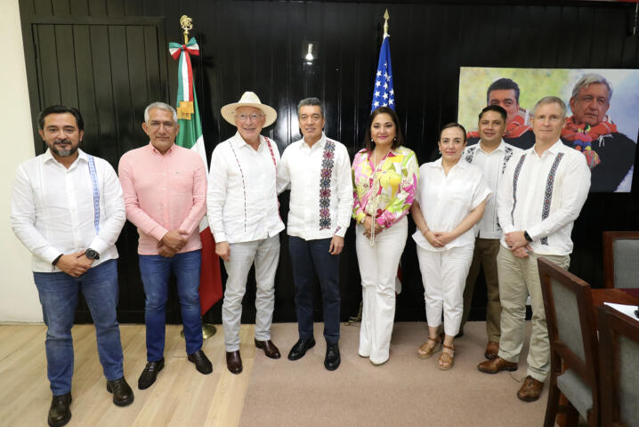 Rutilio Escandón y Ken Salazar, embajador de EUA en México, estrechan lazos de amistad y cooperación