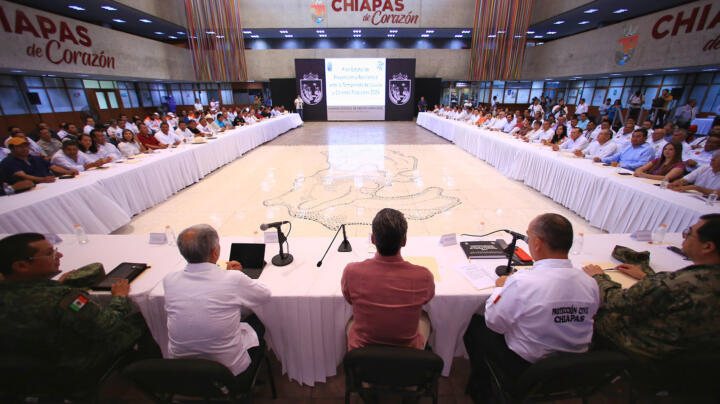 Chiapas va bien en materia de protección civil y prevención de riesgos gracias al trabajo conjunto