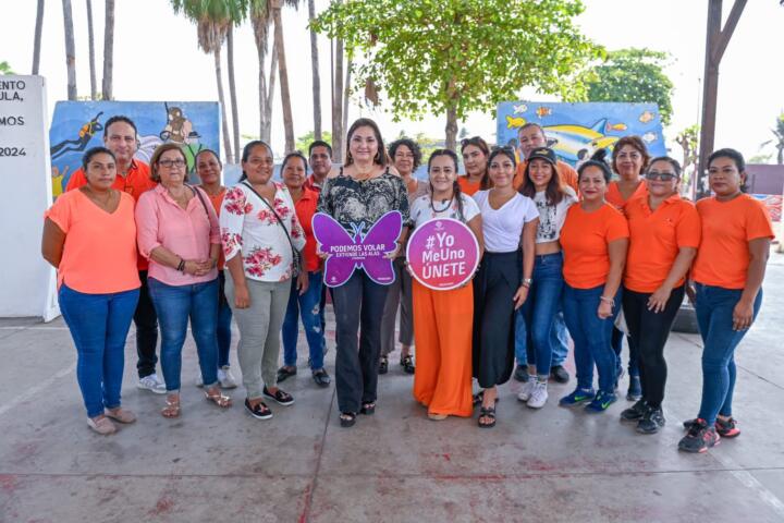 Realizan programa "Mujer Estamos Contigo" Puerto Madero