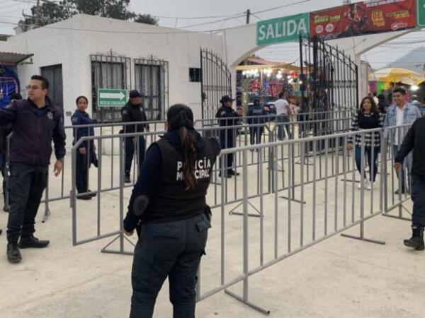 Refuerzan seguridad en el parque de Feria de la Primavera y de la Paz
