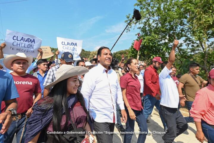 El pueblo de Chiapas respalda a Claudia Sheinbaum y a Eduardo Ramírez