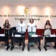 Firman IEPC y CANIRAC, convenio para fomento del voto libre, informado y razonado en la Jornada Electoral
