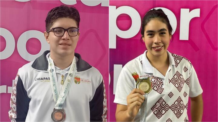 Selección Chiapas de Natación suma hasta el momento 2 oros y 1 bronce en Nacionales Conade 2024