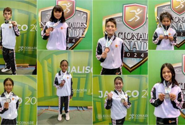 Selección Chiapas de Taekwondo abre con ocho medallas en Nacionales Conade 2024