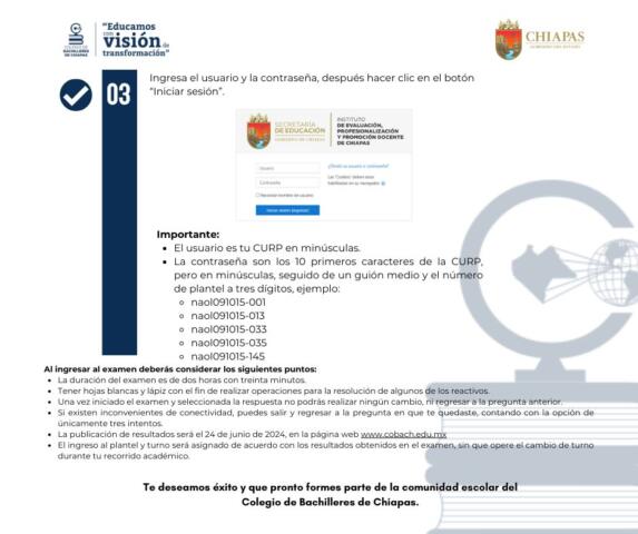 Importante Aviso para Aspirantes al Examen de Selección del COBACH