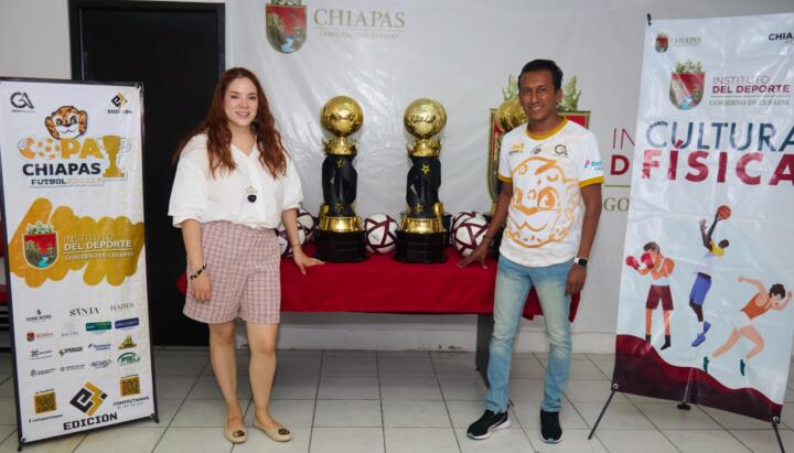 Indeporte respalda la realización de la 3ª edición de la Copa Chiapas de Futbol Soccer 2024