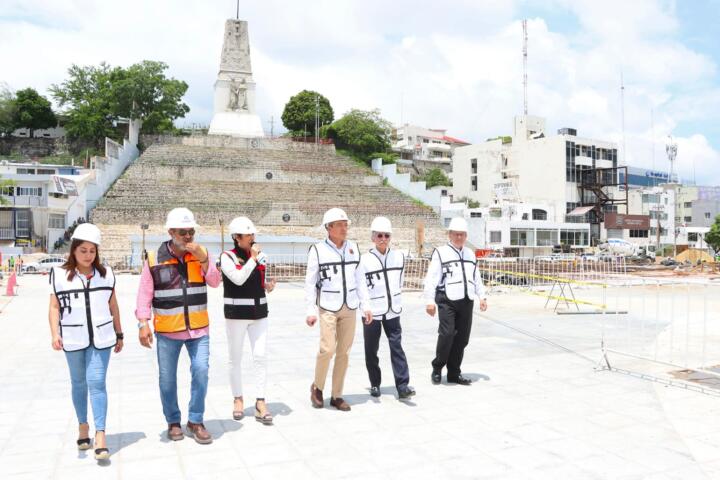 Constata Rutilio Escandón avances en la reconstrucción del Parque Morelos Bicentenario de Tuxtla Gutiérrez