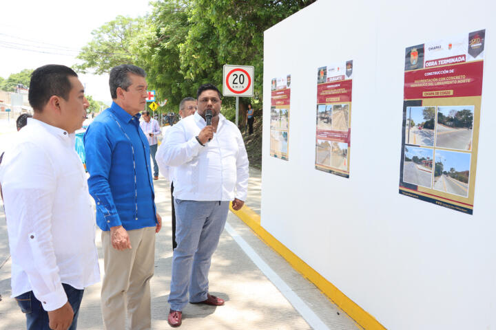 Tras 40 años, Rutilio Escandón moderniza el Libramiento Norte de Chiapa de Corzo