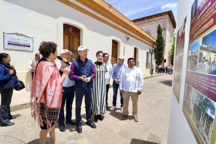 Inaugura Rutilio Escandón restauración del Monumento Histórico de la Delegación Regional DIF Chiapas, en SCLC