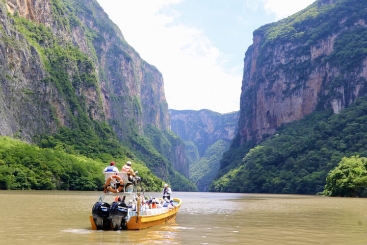 Supervisa Rutilio Escandón limpieza permanente del Cañón del Sumidero; invita al turismo a visitarlo