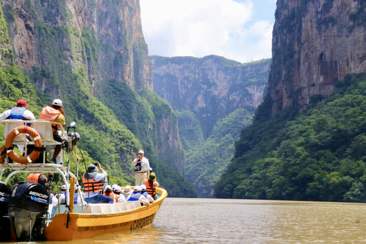 Supervisa Rutilio Escandón limpieza permanente del Cañón del Sumidero; invita al turismo a visitarlo