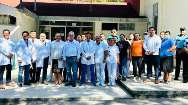 El Hospital Básico Comunitario reinicia actividades y se instala un Convoy de la Salud